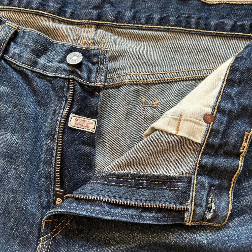 Polo Ralph Lauren Selvedge Jeans Varick Slim Straight 34x32 Classic Denim